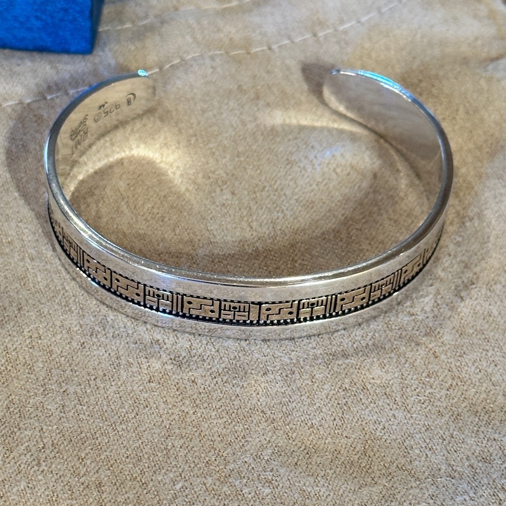 Vintage 14K Sterling Cuff Bracelet by Roderick & Marilyn Tenorio
